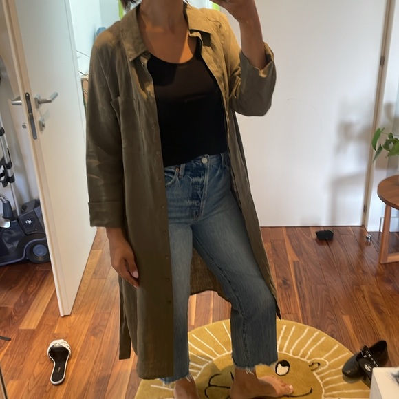 Princess goes Hollywood pure linen shirt dress - Picture 2 of 9